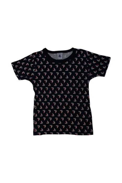 A Black Short Sleeve T Shirts from Petit Bateau in size 5T for neutral. (Front View)