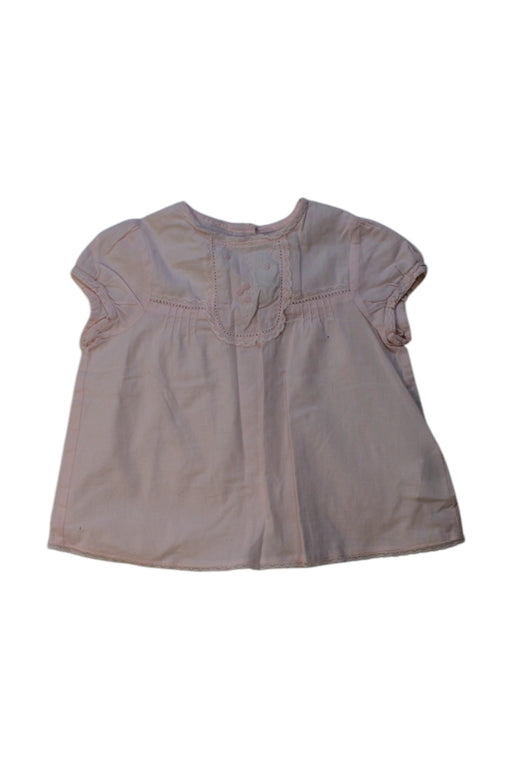 A Beige Short Sleeve Tops from Tartine et Chocolat in size 12-18M for girl. (Front View)