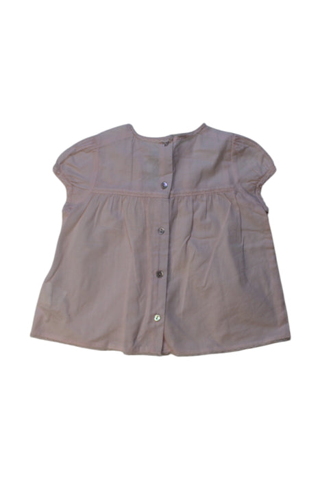 A Beige Short Sleeve Tops from Tartine et Chocolat in size 12-18M for girl. (Back View)