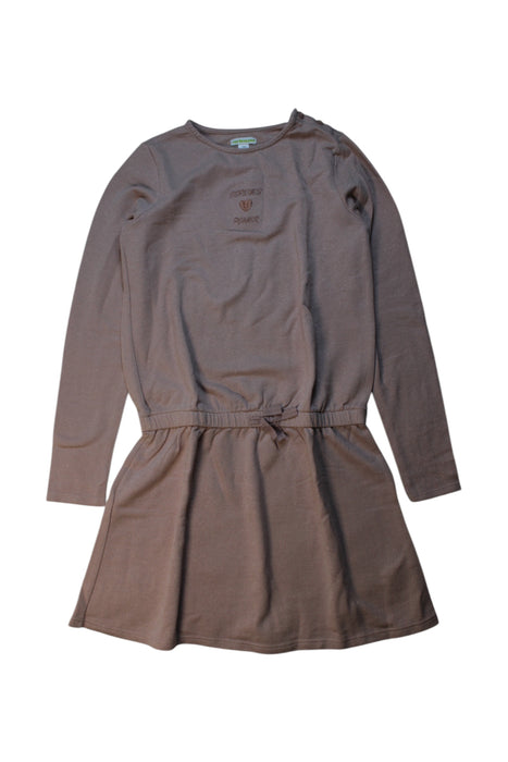 A Brown Long Sleeve Dresses from Vertbaudet in size 12Y for girl. (Front View)