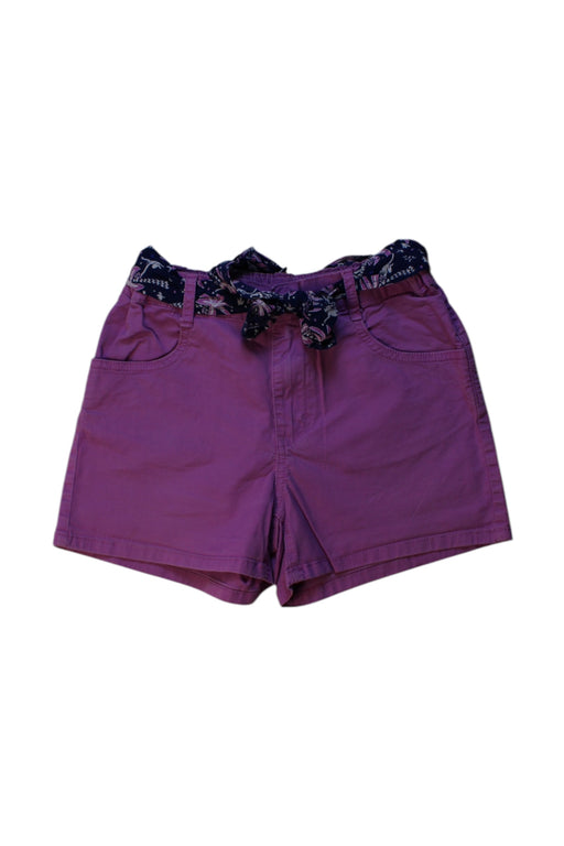 A Purple Shorts from La Compagnie des Petits in size 12Y for girl. (Front View)