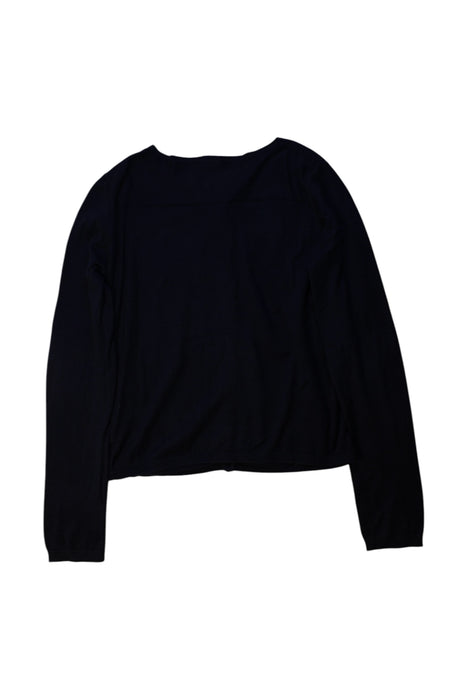 A Navy Cardigans from Petit Bateau in size 12Y for girl. (Back View)