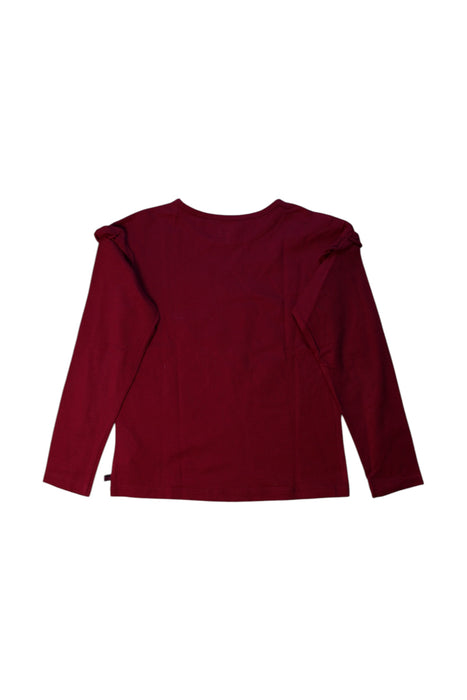 A Burgundy Long Sleeve Tops from La Compagnie des Petits in size 10Y for girl. (Back View)