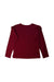 A Burgundy Long Sleeve Tops from La Compagnie des Petits in size 10Y for girl. (Back View)