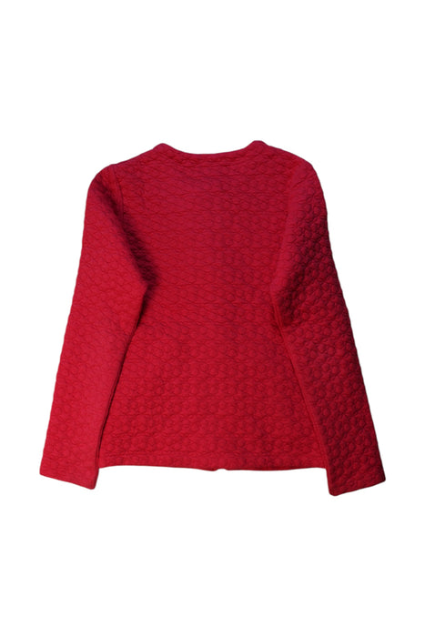 A Red Cardigans from La Compagnie des Petits in size 12Y for girl. (Back View)