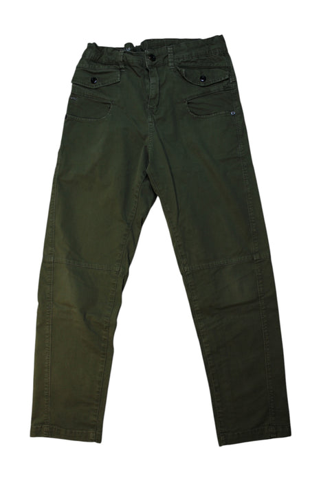 A Green Casual Pants from g star in size 12Y for girl. (Front View)