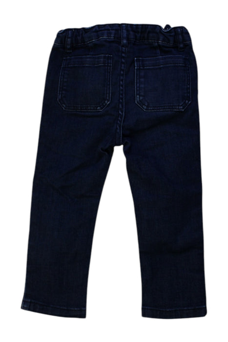 A Navy Jeans from Jacadi in size 2T for girl. (Back View)