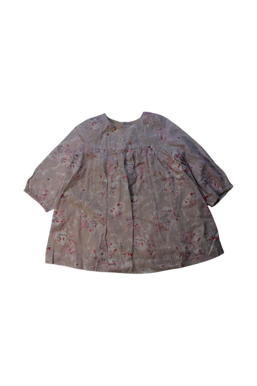 A Beige Long Sleeve Dresses from Bonpoint in size 12-18M for girl. (Front View)