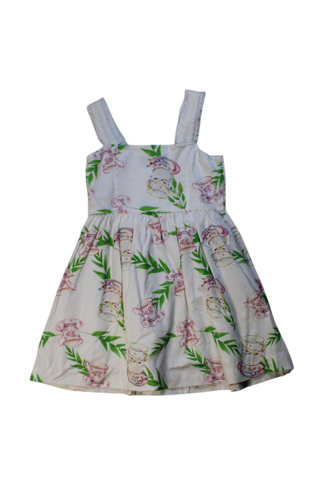 A White Sleeveless Dresses from Nicholas & Bears in size 12-18M for girl. (Back View)