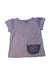 A Purple Short Sleeve Tops from Love & Peace & Money in size 2T for girl. (Front View)