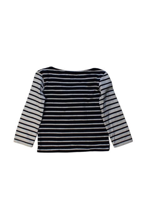 A Black Long Sleeve Tops from Petit Bateau in size 3T for girl. (Back View)