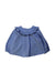 A Blue Sleeveless Tops from Jacadi in size 2T for girl. (Front View)