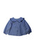 A Blue Sleeveless Tops from Jacadi in size 2T for girl. (Back View)