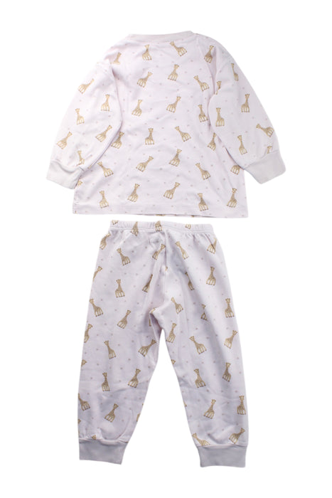 A White Pyjama Sets from Kissy Kissy in size 2T for neutral. (Back View)