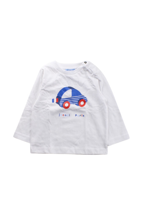 A White Long Sleeve T Shirts from Jacadi in size 6-12M for neutral. (Front View)