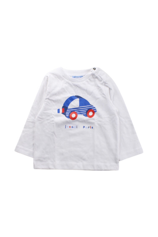 A White Long Sleeve T Shirts from Jacadi in size 6-12M for neutral. (Front View)