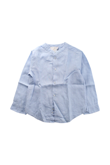 A Blue Long Sleeve Shirts from Jacadi in size 6T for neutral. (Front View)
