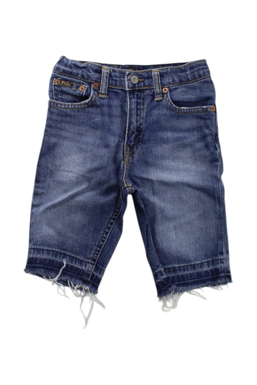 A Blue Shorts from Polo Ralph Lauren in size 6T for boy. (Front View)