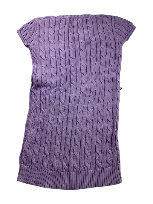 A Purple Sweater Dresses from Ralph Lauren in size 7Y for girl. (Front View)