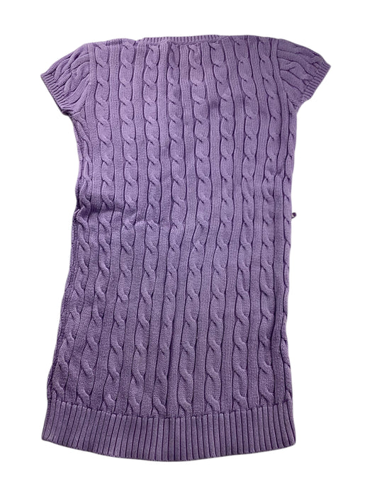 A Purple Sweater Dresses from Ralph Lauren in size 7Y for girl. (Front View)