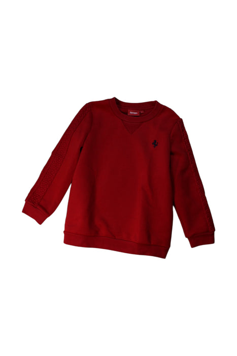 A Red Crewneck Sweatshirts from Ferrari in size 6T for neutral. (Front View)