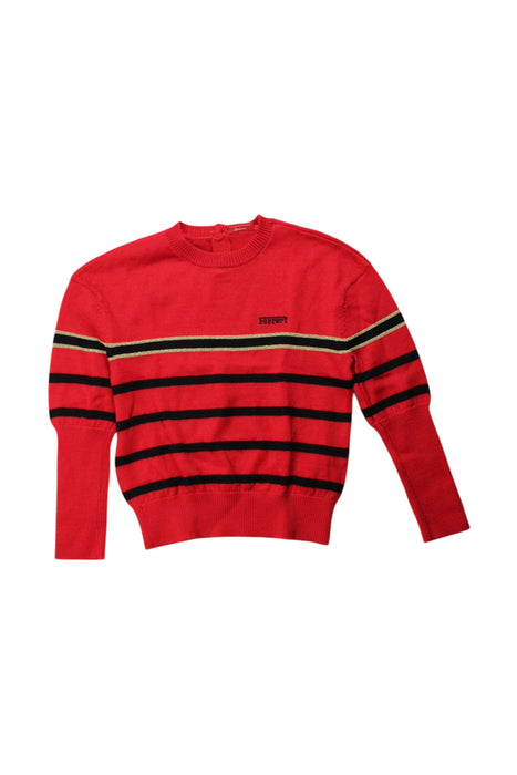 A Red Knit Sweaters from Ferrari in size 6T for boy. (Front View)