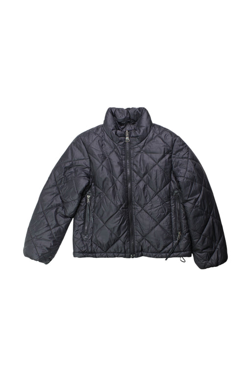 A Black Puffer/Quilted Jackets from Aigle in size 8Y for boy. (Front View)