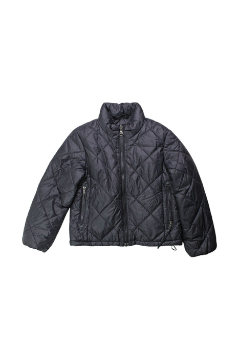 A Black Puffer/Quilted Jackets from Aigle in size 8Y for boy. (Front View)