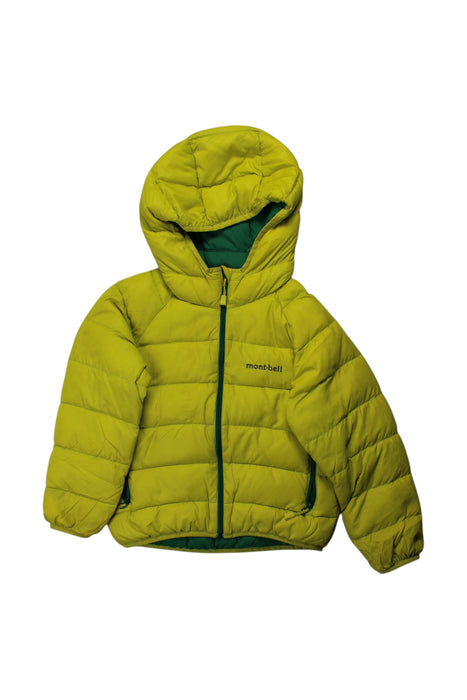 A Green Puffer/Quilted Coats & Outerwear from Mont-bell in size 4T for boy. (Front View)