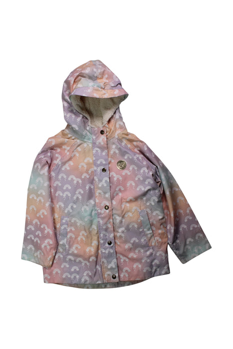 A Multicolour Rain Jackets from Hux in size 8Y for girl. (Front View)