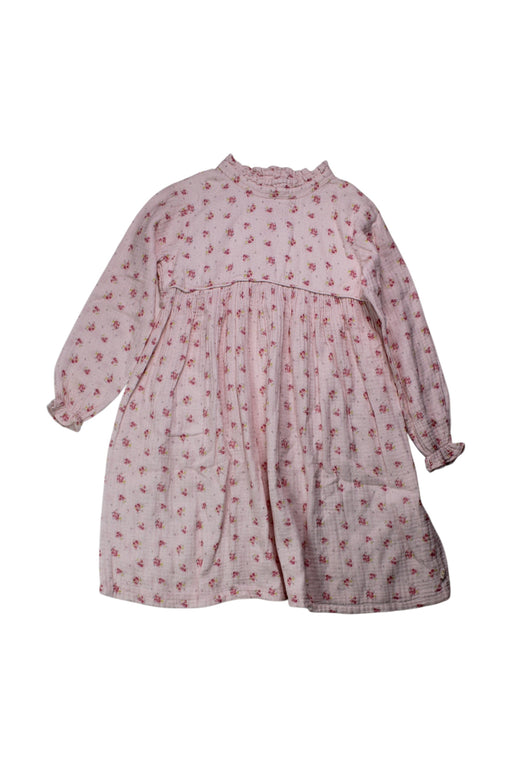 A Pink Long Sleeve Dresses from Les Enfantines in size 8Y for girl. (Front View)
