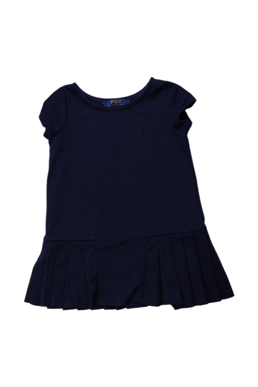 A Navy Short Sleeve Dresses from Polo Ralph Lauren in size 2T for girl. (Front View)