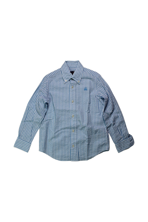 A Blue Long Sleeve Shirts from Brooks Brothers in size 8Y for boy. (Front View)