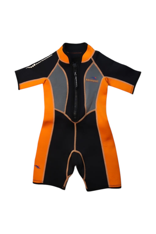 A Orange Wetsuits from Aquasport in size 2T for neutral. (Front View)