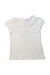 A White Short Sleeve Tops from Patachou in size 2T for girl. (Front View)