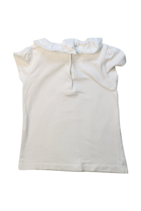 A White Short Sleeve Tops from Patachou in size 2T for girl. (Back View)
