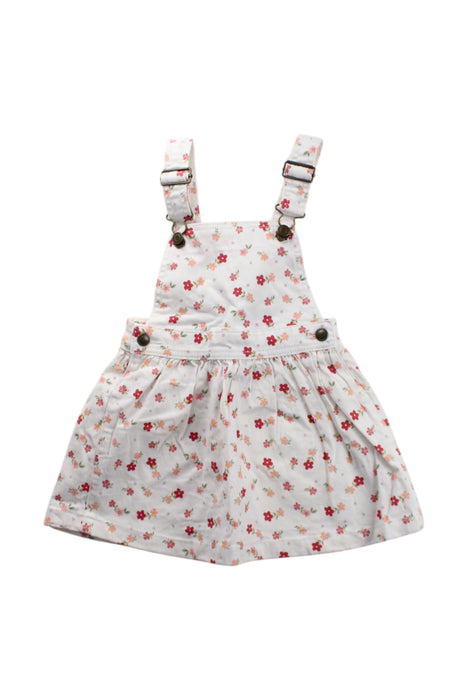 A White Overall Dresses from Anko in size 4T for girl. (Front View)