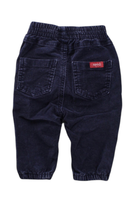 A Navy Casual Pants from Seed in size 3-6M for neutral. (Back View)