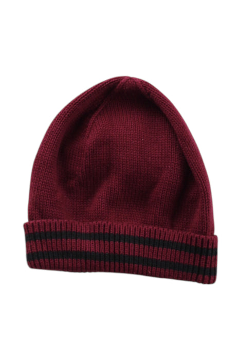 A Burgundy Beanies from Tea in size 3-6M for neutral. (Front View)
