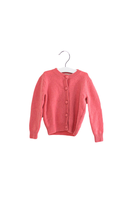 A Pink Cardigans from Bonpoint in size 6T for girl. (Front View)