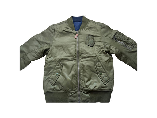 A Green Lightweight Jackets from fingercroxx in size 12Y for boy. (Front View)