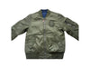 A Green Lightweight Jackets from fingercroxx in size 12Y for boy. (Front View)