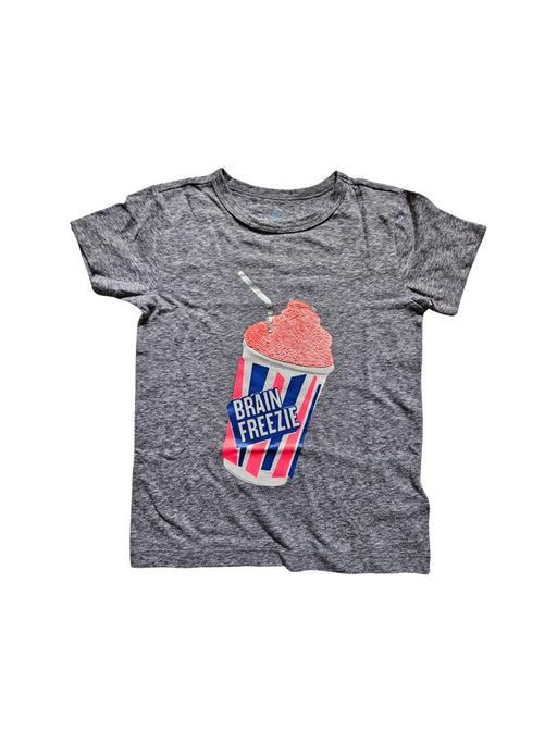 A Grey Short Sleeve T Shirts from Crewcuts in size 4T for girl. (Front View)