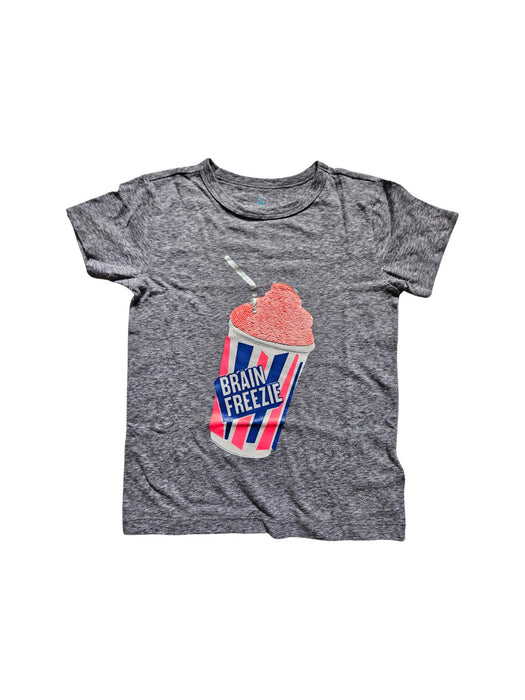 A Grey Short Sleeve T Shirts from Crewcuts in size 4T for girl. (Front View)