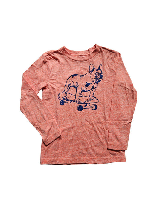 A Peach Long Sleeve Shirts from Crewcuts in size 4T for boy. (Front View)