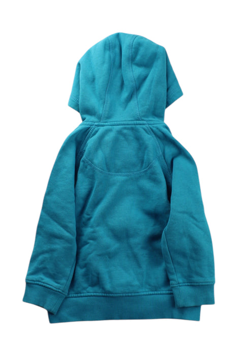 A Teal Hooded Sweatshirts from Frugi in size 18-24M for neutral. (Back View)