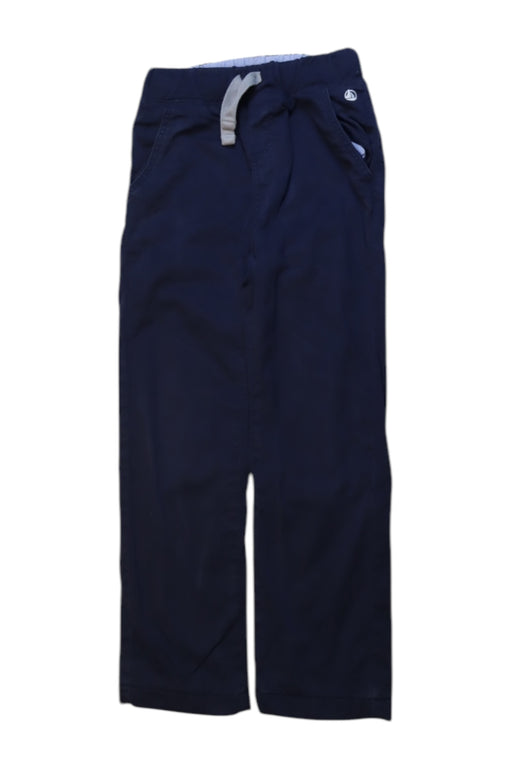 A Navy Casual Pants from Petit Bateau in size 6T for boy. (Front View)