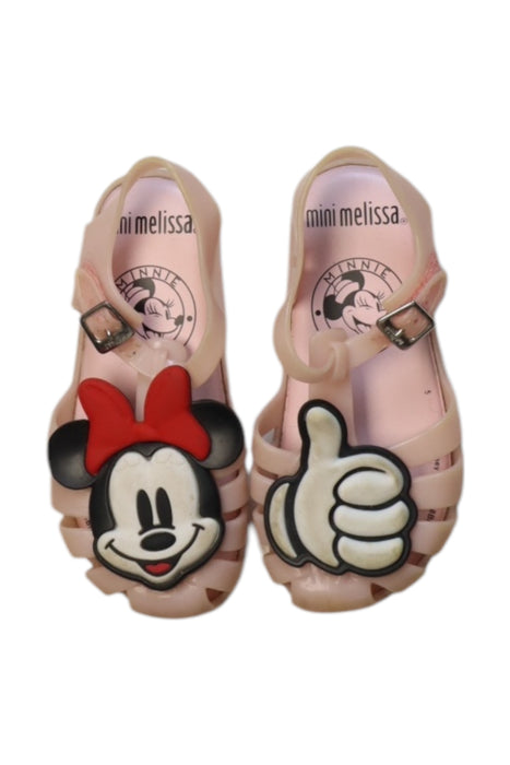 A Multicolour Sandals from Mini Melissa in size 3T for girl. (Back View)