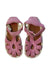 A Pink Sandals from Camper in size 4T for girl. (Back View)