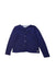 A Navy Cardigans from Tartine et Chocolat in size 4T for girl. (Front View)